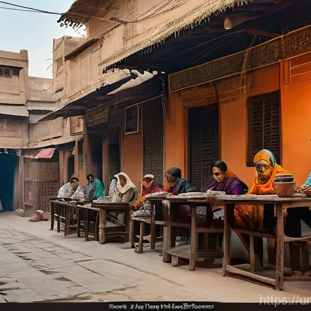 사회제도와 가족구조 - The user wants three detailed image generation prompts in English, based on the provided Urdu text, ...