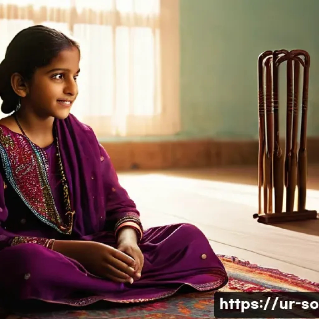 젠더 사회학과 페미니즘 이론 - **Prompt:** A heartwarming scene in a bright, traditionally decorated South Asian living room. A you...